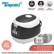 Toyomi 1L SmartDiet Rice Cooker with Stainless Steel &amp; Low Carb Rice Pot RC 5301LC