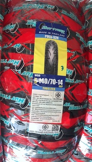 ยางนอก 140/70-14 TLไม่ใช้ยางใน(หลังX-MAX/DEMON150GN/AEROX/FORZA18-19) ลาย524 ยี่ห้อHUT(มี ม.อ.ก.)