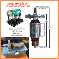 Rotor cắt sắt DCA AJG04-355S AJG04-355 220V - Tặng chổi than