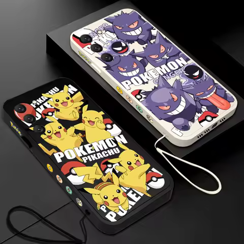 Anime Pikachus Gengars Case For Huawei P50 P40 P30 P20 Nova 9 9SE 8 8i Mate 40 30 20 Pro Lite P Smar