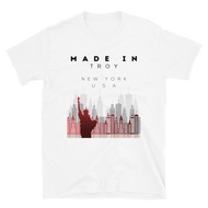 Place Of Birth Hometown Troy Ny State Skyline New Hot Selling Tops Gift T-Shirt