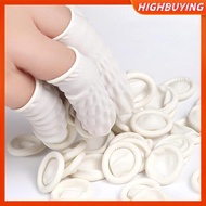 HIGHBUYING 50/100Pcs Disposable Rubber Anti Injured Finger Nail Cover Latex Finger Cots