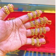 REPLIKA 24krt Gold Plated coco Ring Crum Light Gold 8 grams Premium Gold Replica Women's Ring