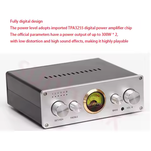 sunbuck TPA3255 Digital 300W Power Amplifier Fiber Coaxial USB Computer Decoding Bluetooth 5.0 Remot