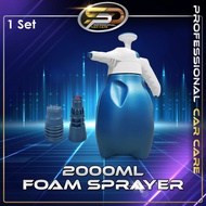 2.0L Multi-Purpose Pressure Sprayer with free 3 Type Nozzles for Car Detailing Form Sprayer Industri