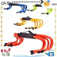 OLINI Football Hurdle, 15/23cm Portable Hurdle Ladder, Safety Adjustable Height Outdoor Soccer Stabl