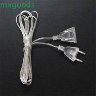 MXGOODS Power Extension Cord For Home For Holiday LED String Light Fairy Lights Cable Plug 3M 5M Transparent Extension Cable