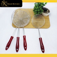 Smart Kitchen Red Handle Skimmer  Cooking tools Baking Tools Multipurpose skimmer  SalaanPangsala