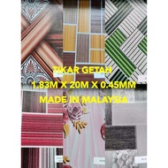 Tikar Getah 6 kaki x 20m x 0.45mm. Made in PVC Flooring Met.