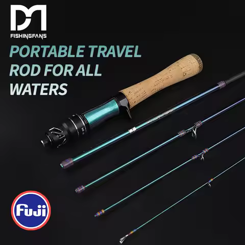 Fishingfans 1.55-1.8m 5'2''-6' UL Cork Handle FUJI O GUIDE 1-8g Fishing Carbon UL ultralight Travel 