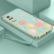 Tulips Flower Phone Case for Vivo Y51 2020 Y31 2021 Y51A Y53S 4G V2030 V2036 V2031 Fashionable Beaut
