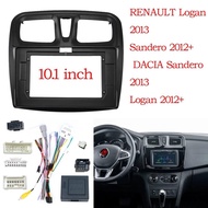 10 Inch Fascias For Renault Sandero Symbol Logan 2014+ Car Radio Head Unit 2 Din Panel DVD GPS MP5 A