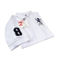 Original Giordano Men's T-shirt with 3D Lion Embroidery Full WosTAG - Trendy Men's Collar Top