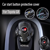 Toyota GR Car Iron Man Metal One Button Start Button Protective Cover Modified Switch Sticker For To