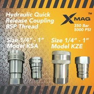 HYDRAULIC QUICK REPEASE COUPLER SIZE 1/4”- 1”BSP THREAD