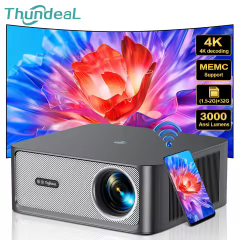 ThundeaL 3000Ansi 4K Full HD Projector TD98Pro 2G 32G Home Theater WiFi Android Portable Samrt TV Ci