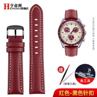 Suitable for  Omega Swatch Omega Swatch Simple Leather Watch With Planet Constellation Moon For Men 