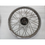 SECOND HAND 100%ORIGINAL SUZUKI RC80/RC100/BEST110/SMASH FRONT HUB FOC RIM(HAVE DEFECT STOCK OFFER) 