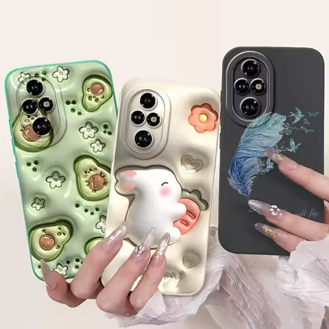 For Honor 200 Pro 200 Lite Honor200 Case Cover Soft Silicone TPU Flower Butterfly Girly Fashion Pain