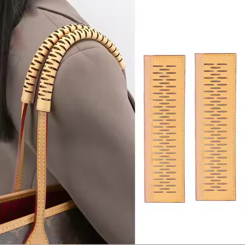 Vachetta Leather Handle Protector Strap Cover for Round Handles for LV Neverfull Patent Pending
