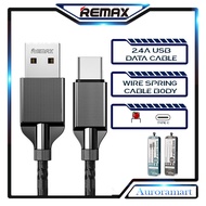 Remax Cable Type C Cable 2.4A Charging Cable Android Cable USB to Type C Cable Data Cable Wayar Kabe