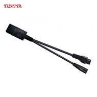 [Bilibili1] IEC320-C14 TO C7+C5 Power Cord Male to Female 3-pin PDU/UPS Cabinet 350mm