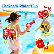 Kids Backpack Water Gun Large Capacity Adjustable Strap Backpack Water Gun Outdoor Beach Pool Toy