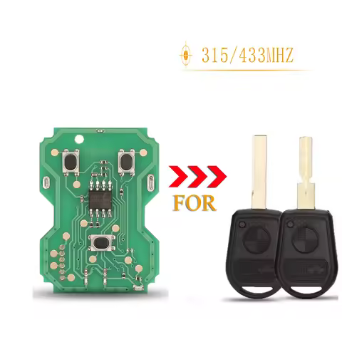 jingyuqin 3Buttons Remote Key Circuit Board Fob 315/433Mhz For BMW Z3 E31 E32 E34 E36 E38 E39 E46 Z3