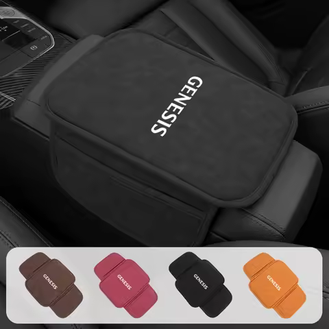 Car Armrest Mat Arm Rest Protection Cushion Interior Accessories For Hyundai Genesis Coupe Logo G70 