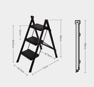 [Ready Stock]  3 Step Lightweight Foldable Ladder