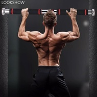 LOOKSHOW No Drill Home Pull Up Bar Adjustable Telescopic Doorway Bar For Adults Kids Indoor Fitness 