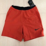nike pro nikepro training 男裝橙紅色訓練運動短褲