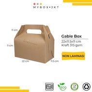 Gable Box Hampers Souvenir Gift Pack Snack 22X11X11 Non Laminasi