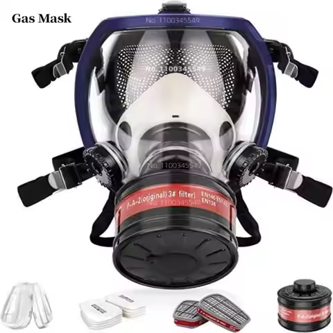 Full face respirator Gas Mask 40 mm activated carbon filter canister Suitable for fumes Chemical, sp