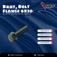 MBS PARTS Cylinder Head Block Bolts for Honda Supra X 125 FI Blade WIN Original | FlangeBolt 63.520