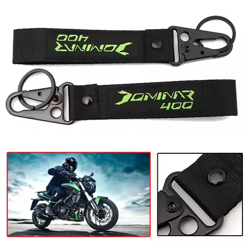 New High Quality Motorcycle Accessories Keychain Key Ring For Bajaj Dominar 400 Pulsar Dominar400 Pu