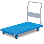 Car Armrest Flatbed Frame Large Plate Metal Wheel Single Layer Cart Trolley Fold PLA400Y-DX Inverted