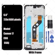 Original Tecno Camon 17 Camon 17P Camon 17 Pro LCD Display Touch Screen Digitizer Assembly Replaceme