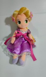 日本迪士尼 絕版 長髮公主 樂佩 娃娃 無毯子
