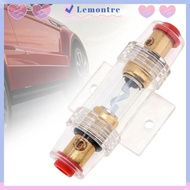 LEMONTRE Car Fuse Holder Block, 30-100A DC 12V Car Audio Fuse, Auto Accessories Gold Plated Inline A