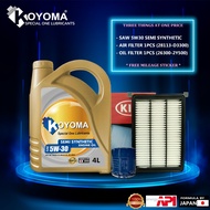 KIA SPORTAGE QL 2.0 (P) 15y-19y Hyundai Tucson TL 16y-20y OIL FILTER+ AIR FILTER+ KOYOMA 5W30 SEMI S