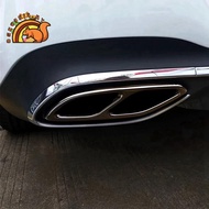 Exhaust Pipe Tail Cover Trim Tail Troat Decorative Frame for  CLA-Class C118 W118 CLA180 200 220 250
