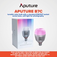 Aputure Accent B7c RGBWW LED 7W Smart Bulb E26/E27 socket , 2,000K-10,000K, built-in battery