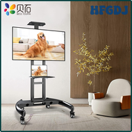 HFGDJ Mobile/Rolling TV Cart with Wheels for 32-70 Inch LCD LED Flat Curved Screen TVs, Outdoor Floor TV Stand, VESA 600x400mm KFRSG