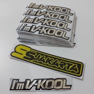 STICKER STIKER EMBLEM IM VKOOL TIMBUL 3D