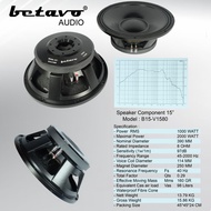 SPEAKER KOMPONEN BETAVO B15-V1580 15 INCH PROFESSIONAL AUDIO