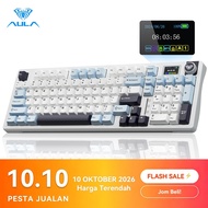 AULA S98Pro wireless keyboard 96 Keys BT/2.4/Type-c RGB hot swappable knob LCD display screen