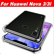 Huawei Nova 3 Nova 3i Hard Acrylic Soft Transparent Clear Case Casing Cover