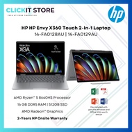 HP ENVY X360 2-in-1 Touch Laptop- 14-fa0128AU/14-fa0129AU 14" Ryzen5-8640HS |16GB RAM,512GB SSD|W11