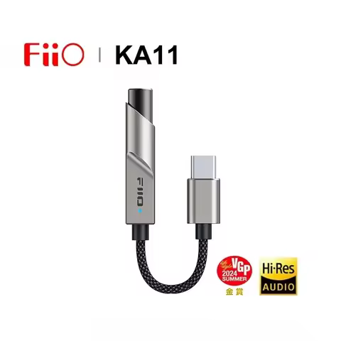 FiiO JadeAudio KA11 Titanium USB DAC AMP Amplifier Hi-Res Audio Type-C to 3.5mm Adapter USB Dongle D